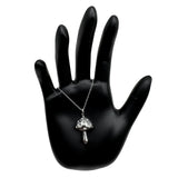 Silver PsyShroom Mushroom Necklace (PREORDER NOW!)