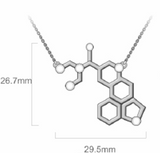 Silver LSD PsyMolecule Necklace  (PREORDER NOW!)