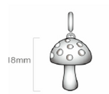 Silver PsyShroom Mushroom Necklace (PREORDER NOW!)