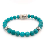 "Southwest" Gold and Sterling Silver Beaded Bracelet
