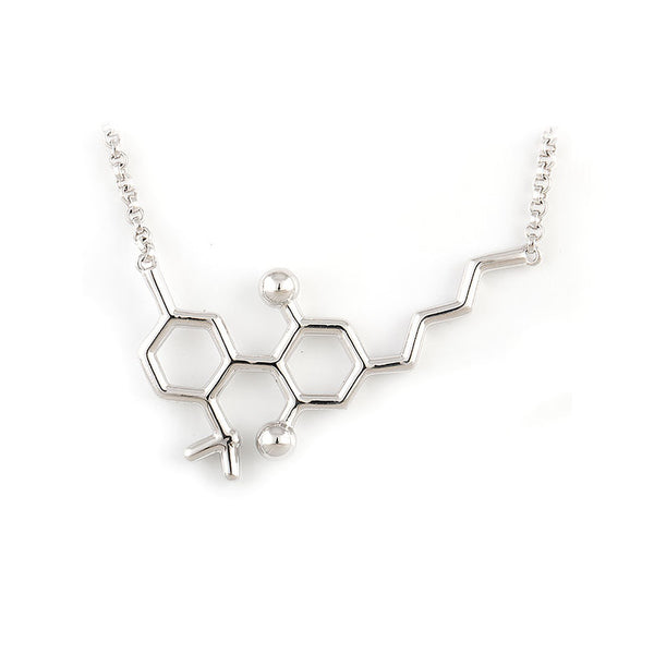 Sterling Silver Molecule Necklace