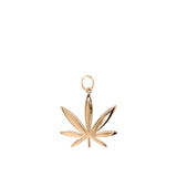 14kt Yellow Gold Modern 7 Leaf Pendant