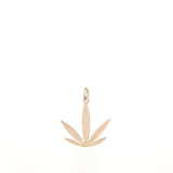 Gold Modern Leaf Pendant
