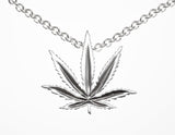 Gold Sativa Leaf Classic Pendant