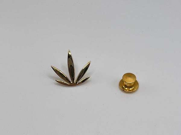 14kt Gold Modern Leaf Fashion/Lapel Pin