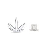 Sterling Silver Modern Leaf Fashion/Lapel Pin