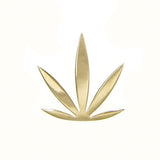 Gold Modern Leaf Pendant