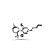 Sterling Silver Molecule Fashion/Lapel Pin